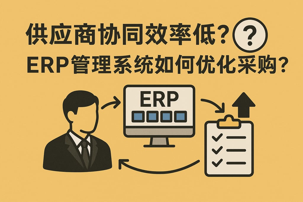 供应商协同效率低？ERP 管理系统如何优化采购流程？